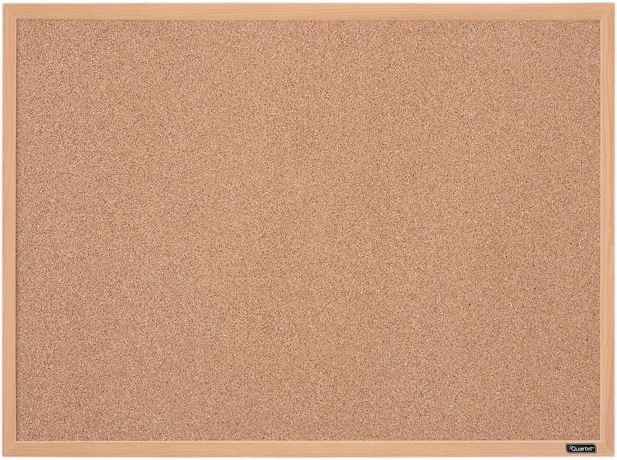 Quartet Natural Cork Bulletin Board, 23” x 17”, Wood Finish MDF Frame, Self-healing Cork (2642638034) 🍁 All In One Marketplace Canada