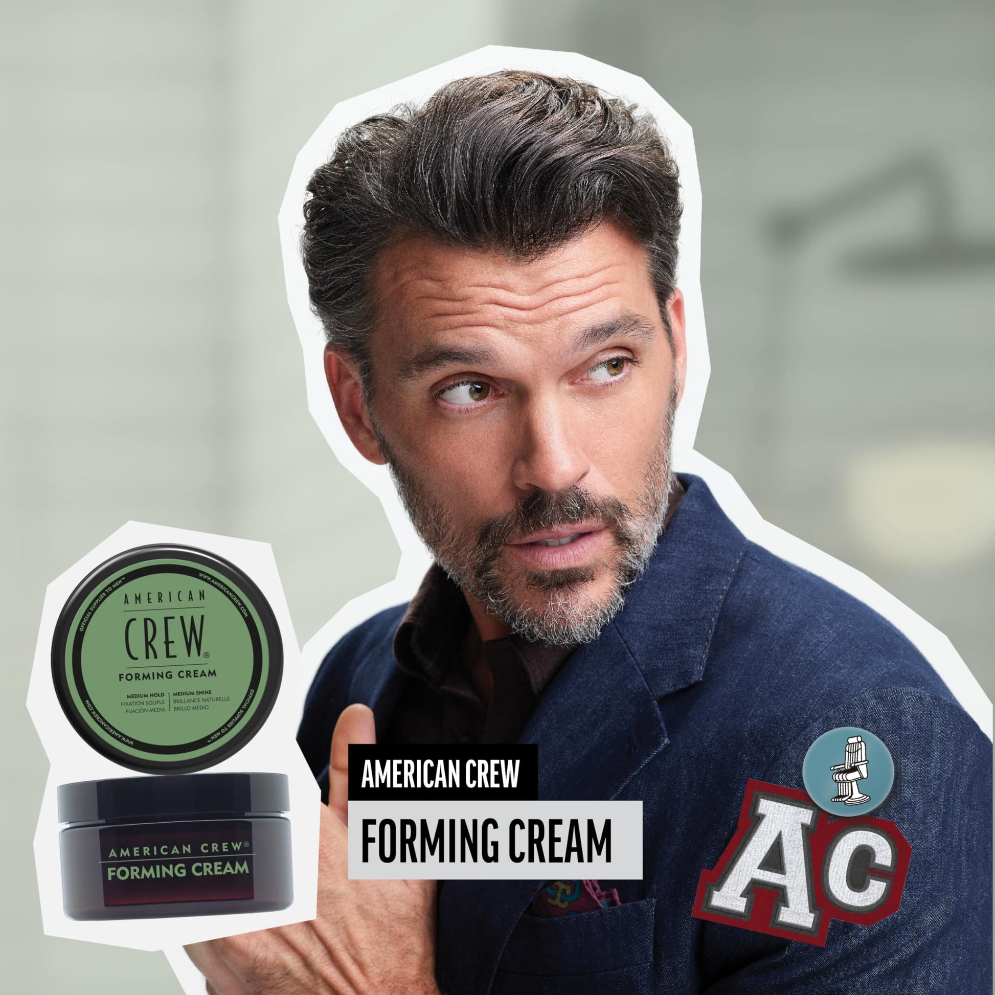 American Crew for Men Forming Cream with Medium Hold/Medium Shine, 85g/3 oz. American Crew