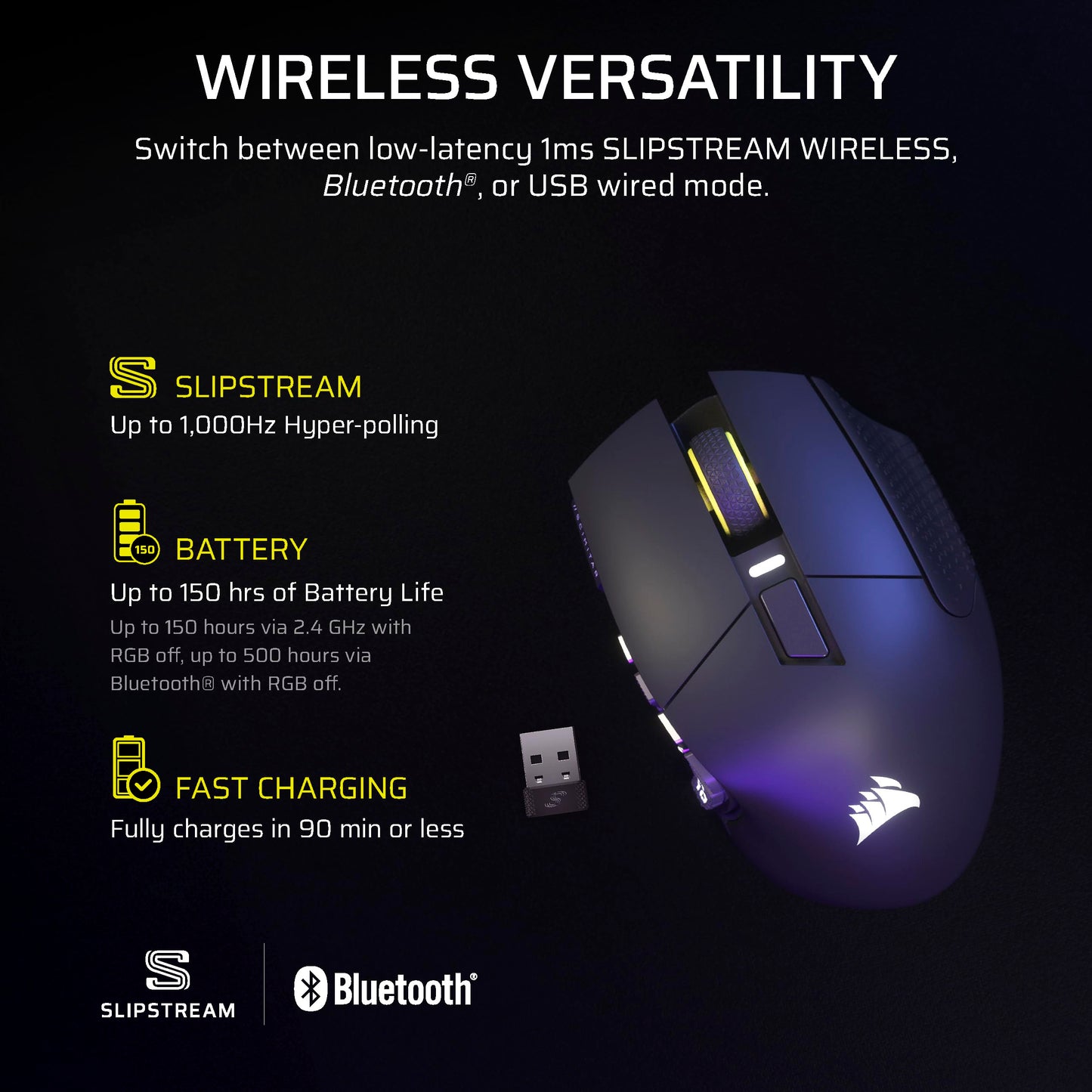 CORSAIR Scimitar Elite Wireless SE MMO PC Gaming Mouse – 33,000 DPI, 16 Programmable Buttons, Key Slider, Elgato Virtual Stream Deck, 1,000Hz Polling, Up to 150-Hour Battery – Gunmetal 🍁 All In One Marketplace Canada
