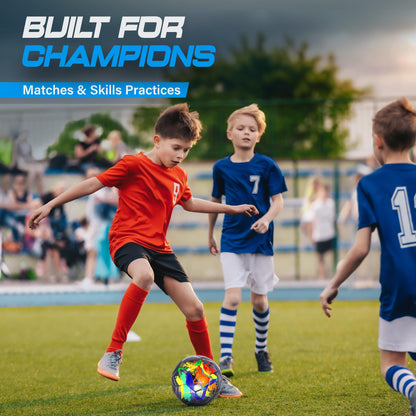 Size 4 Soccer Ball, Champhox Soccer Balls for Boys Youth Size 4 Soccer Balls for Kids Soccer Players Long-Lasting Construction Skill Practicing Gifts Christmas Birthday Back to School 🍁 All In One Marketplace Canada