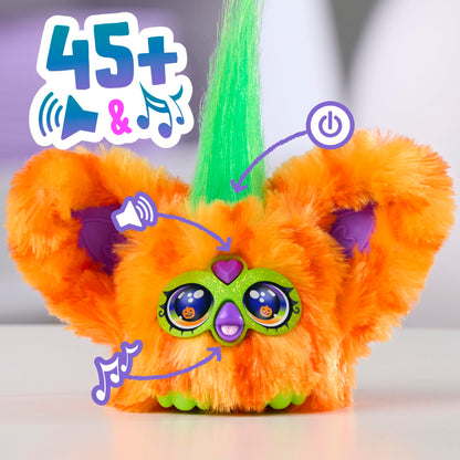 Furby Furblets 2 Pack of Fall Edition Mini Friends Trick-Ee & Boo-Kin, Electronic Halloween Plush Toys for Girls & Boys 6+, Multicolor (Amazon Exclusive)