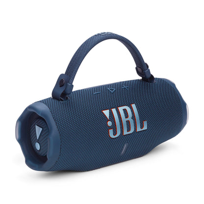 JBL Charge 6 - Portable Waterproof & Drop-Proof Bluetooth Speaker, Bold Pro Sound with AI Sound Boost, 28Hrs of Playtime, Built-in powerbank & Comes with a Sturdy/Removable Carrying Strap (Blue)