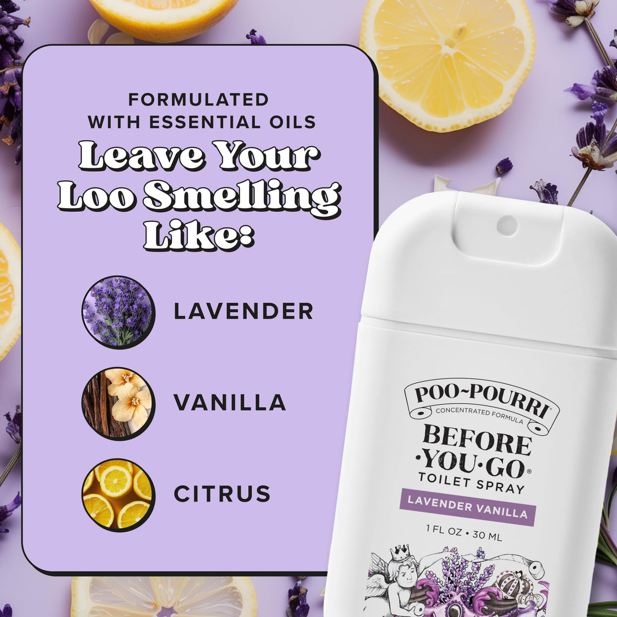 Poo~Pourri Spring On-The-Go Before-You-Go Toilet Spray 30ml Travel Essentials Variety 3 Pack - Bathroom Odor Removers - Travel Size Toiletries - Plant Based Ingredients - Freshener Spray