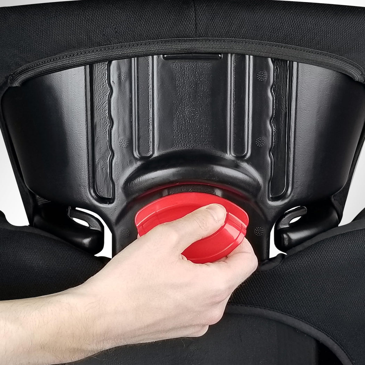 Harmony Dreamtime Elite High-Back Booster Seat – 2-in-1 Belt-Positioning Booster Car Seat with Cup Holder & Shoulder Belt Guide, for Children 18–50 kg (40–110 lbs.), 86–145 cm (34–57 in) - Black