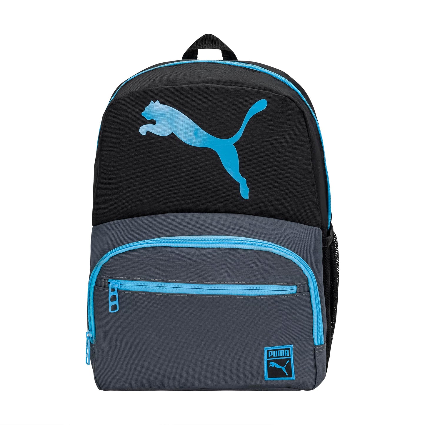 PUMA KIDS' LOGO BACKPACK, Black/Blue, Youth Size PUMA