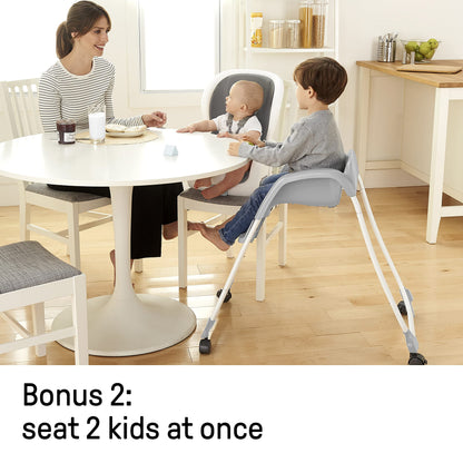 Ingenuity SmartClean Trio Elite 3-in-1 Convertible Baby High Chair, Toddler Chair, and Dining Booster Seat-Slate 🍁 All In One Marketplace Canada