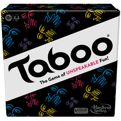 Taboo Classic Game, Party Word Guessing Game for Adults and Teens, Board Game for 4+ Players Ages 13 and Up (English) Hasbro Gaming