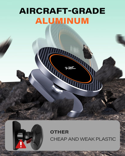 A2C Alloy Magnetic Golf Cart Phone Holder for MagSafe iPhone, Unique Golf Gifts for Men Golfers Dad Father, Gift for Him Husband, Accessories Essentials Gadgets Fits EZGO, Club Car, Yamaha - Available at All In One Marketplace Canada