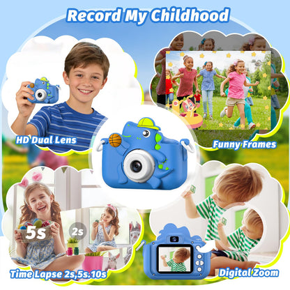 Masterbee Children's Camera Toys for Girls & Boys, 3-12 Years - 1080P HD Video Kids Digital Camera - Perfect for Christmas & Birthday Gifts (Blue) 🍁 All In One Marketplace Canada