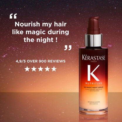 Kérastase Nutritive 8H Magic Night Serum, Iconic Overnight Nourishing Hair Serum for Dry Hair, Provides Deep Hydration and Softer Hair - Available at All In One Marketplace Canada