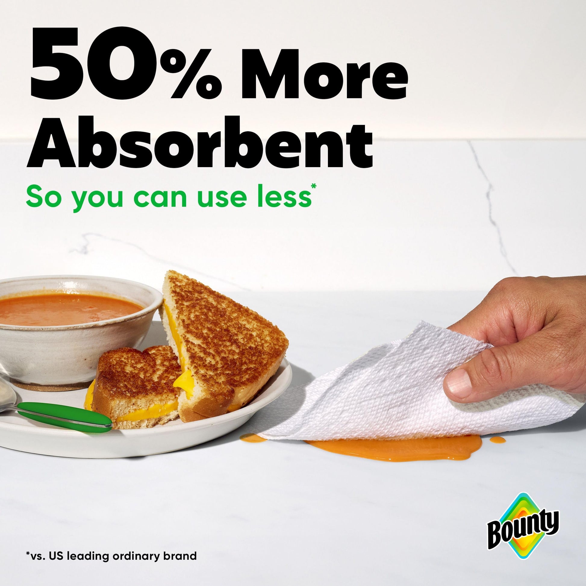 Bounty Paper Towels Select-A-Size White, 12 Double Rolls = 24 Regular Rolls