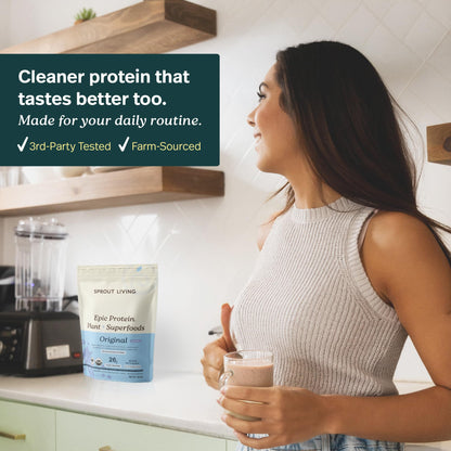 Sprout Living Epic Protein Powder Original 1 lb, original, 1-pound Sprout Living