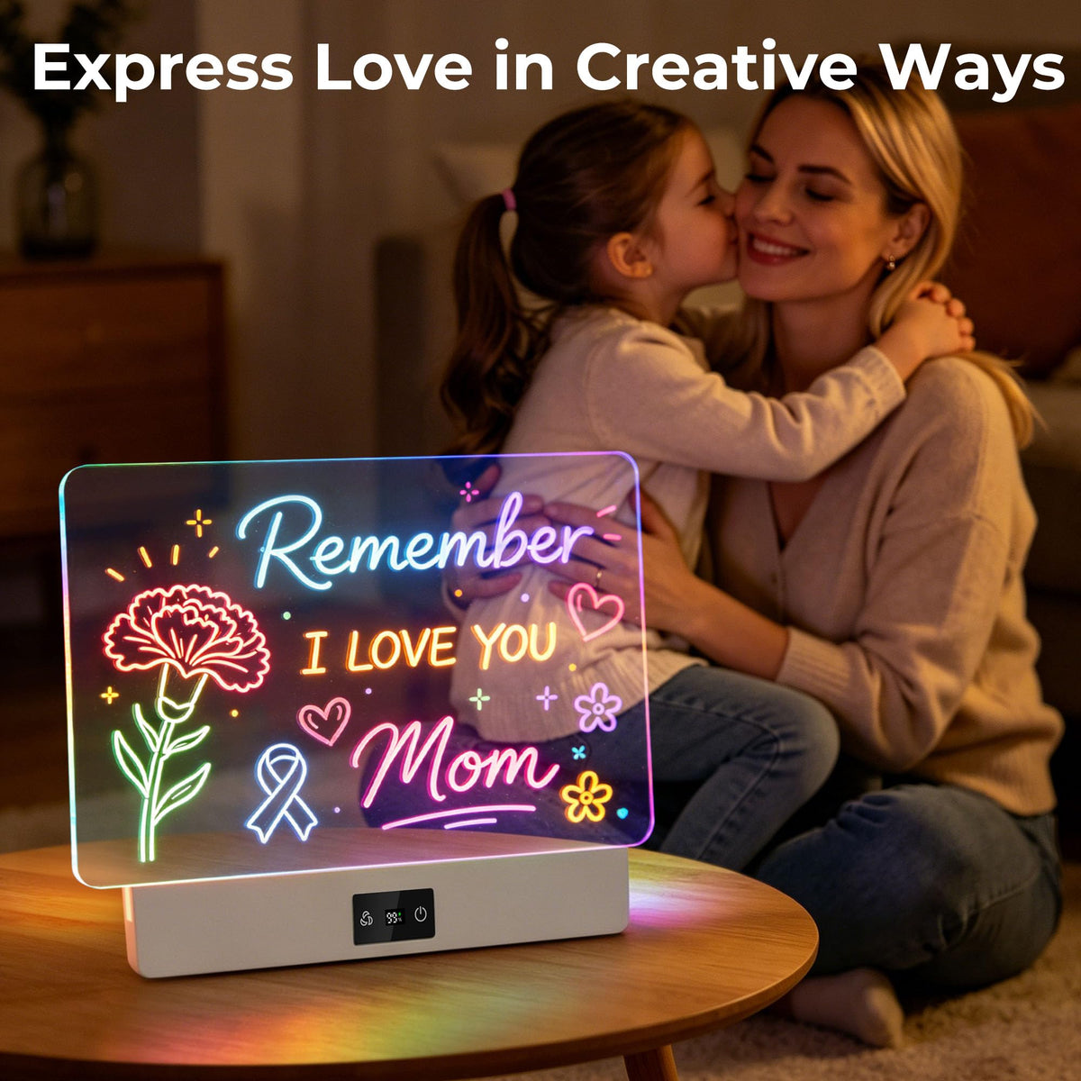 16 Inch Rechargeable LED Drawing Board for Kids, LED Note Board with Colors 🍁 All In One Marketplace Canada