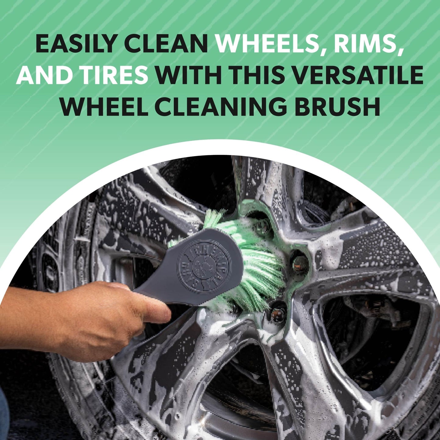 Chemical Guys Wheelie All Exterior Surface and Wheel Brush (Safe for Cars, Trucks, SUVs, RVs, Motorcycles, & More) Green 🍁 All In One Marketplace Canada