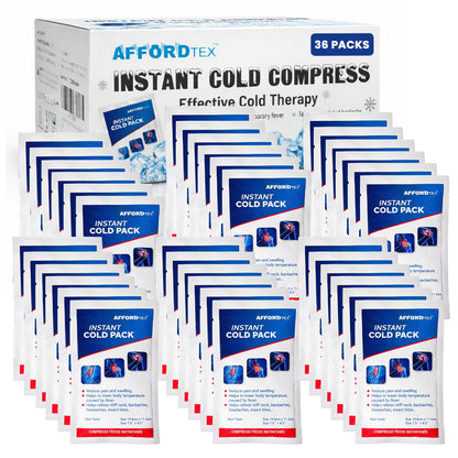 36 Instant cooler Ice pack- Ice packs Large (7.5 x 4.5 Inches) - Ready to use – Ideal for Injuries, Inflammation, Sprains, Strains,Pain relief - Available at All In One Marketplace Canada