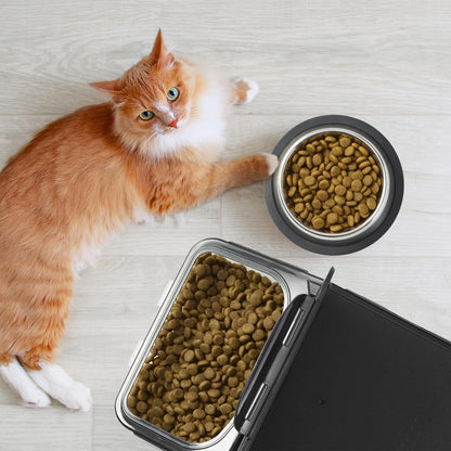 Starfrit LocknLock Pet Food Container with Wheels - 406oz/12L - Airtight - 4-Sided Locking Flip Top Lid 🍁 All In One Marketplace Canada