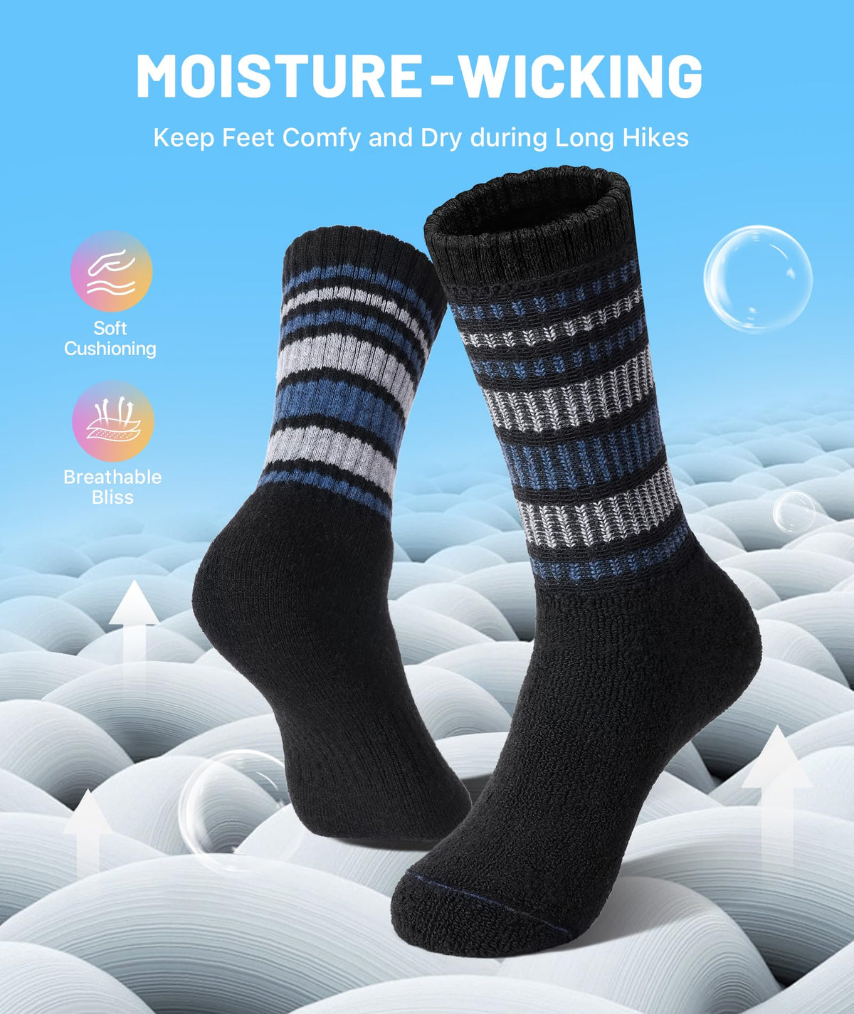 SIMIYA Merino Wool Socks for Women 5 Pairs Extra Thick Winter Thermal Warm 🍁 All In One Marketplace Canada