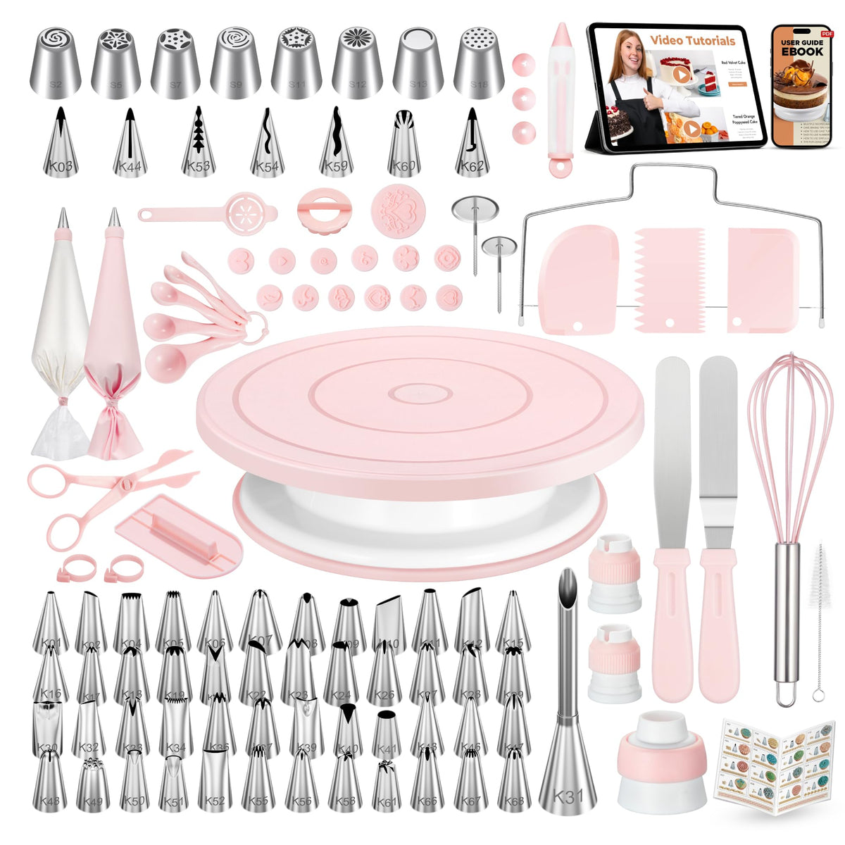 Kootek 158 Cake Decorating Kit Baking Supplies Tools for Beginners & Pros 🍁 All In One Marketplace Canada