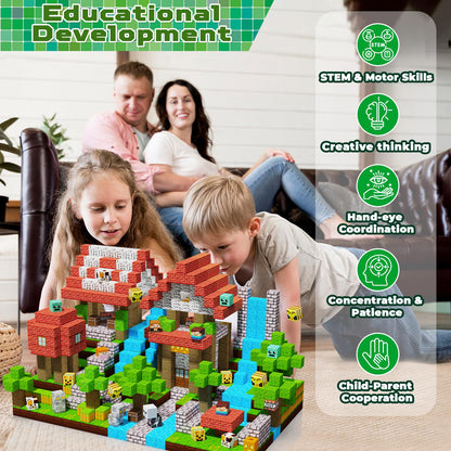 ToyUnited 200 Pieces Magnetic Blocks Jumbo Forest Castle, Cute Fun Magnetic Building Blocks Montessori Sensory Stacking Toys for Kids Aged 3 4 5 6 7 8 9 10 11 12 Year Old Boys Girls Gift Christmas 🍁 All In One Marketplace Canada