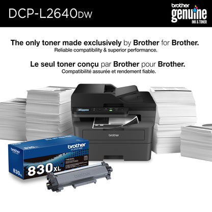 Brother DCP-L2640DW Business Monochrome Multifunction Laser Printer with 700 Prints in-Box