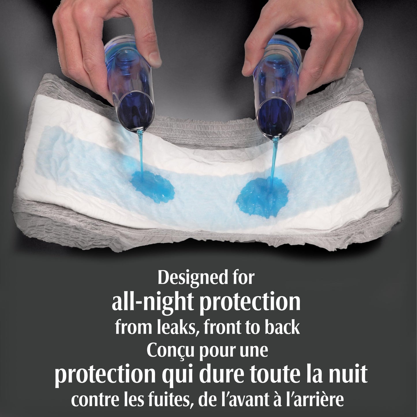 Depend Night Defense Adult Incontinence Underwear for Men, Disposable, Overnight, Large, Grey, 56 Count Depend