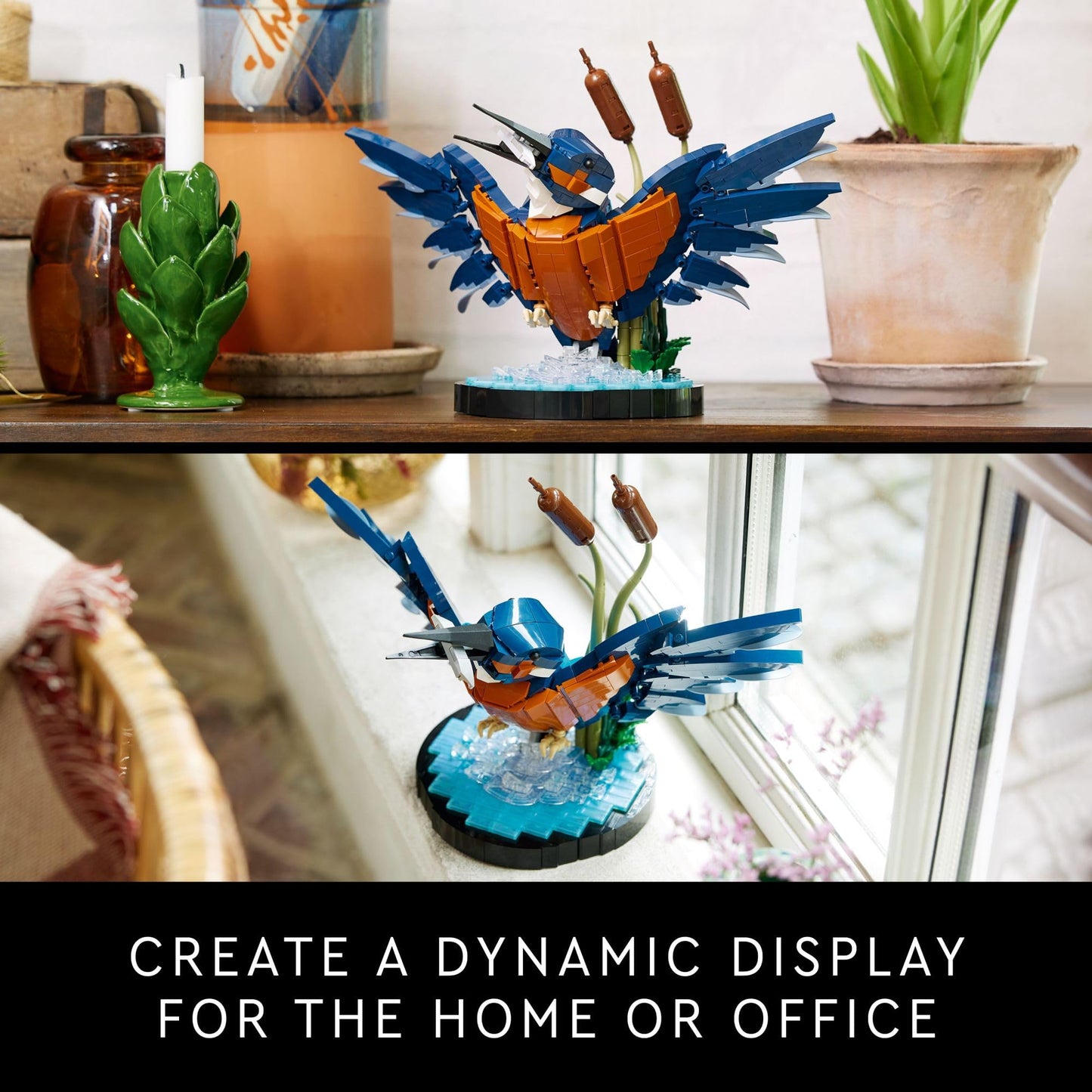 LEGO Icons Kingfisher Model Building Kit - Detailed 3D Puzzle for Adults, 18+ - Collectible, Relaxing DIY Craft for Bird Lovers - Gift for Mother's Day - 10331 LEGO