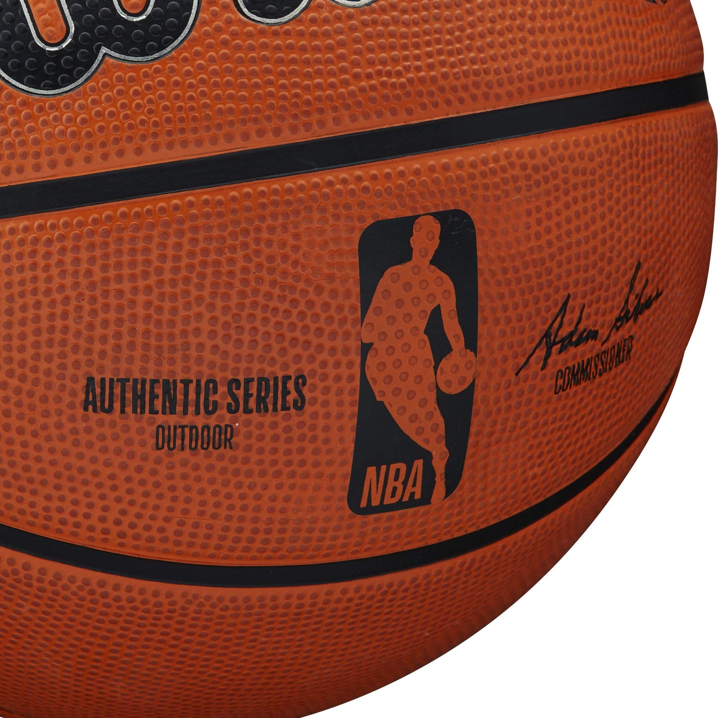WILSON NBA Authentic Outdoor Basketball - Size 7-29.5", Brown WILSON