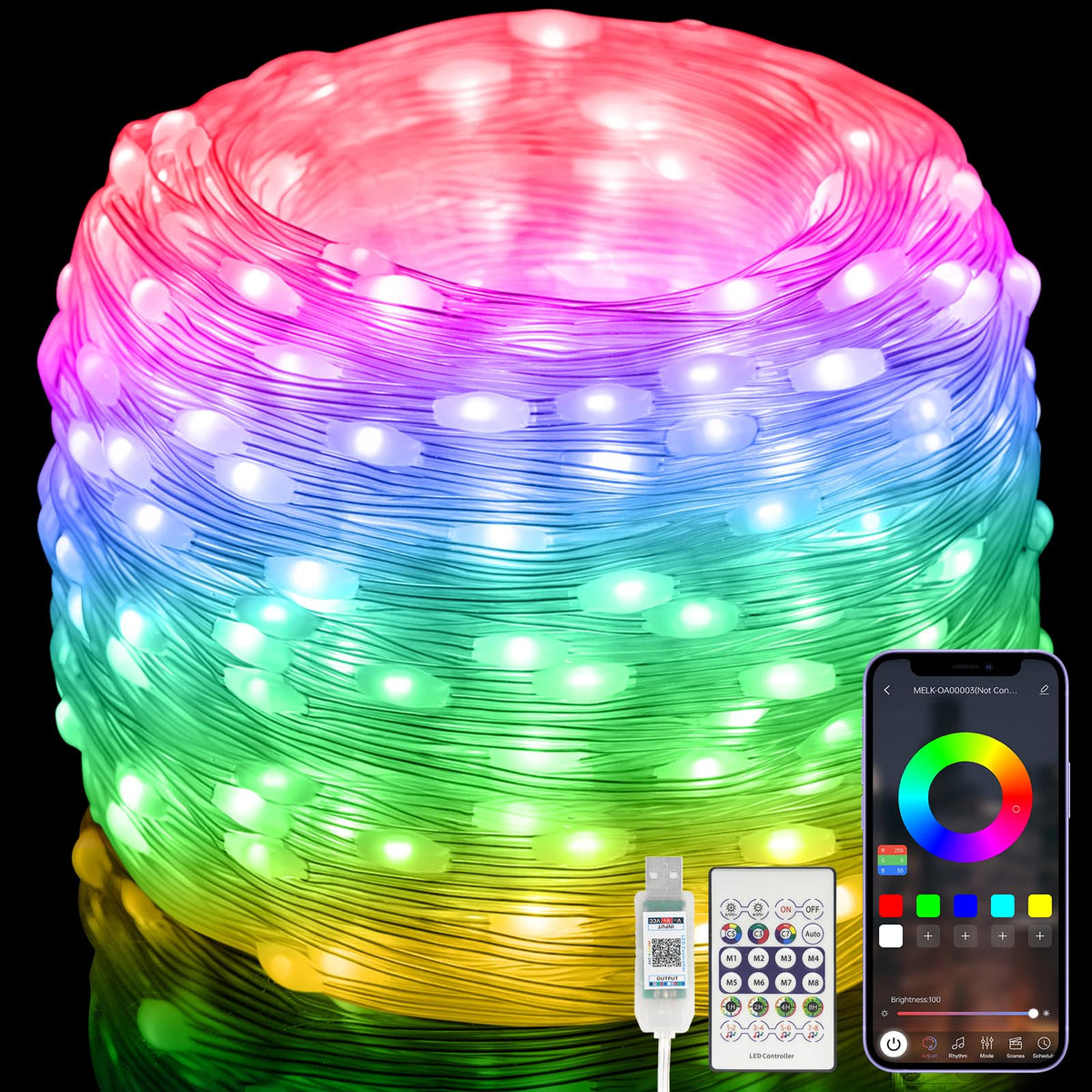 Electight Fairy Lights, 20M RGB Color Changing String Lights, Ultra Long 🍁 All In One Marketplace Canada
