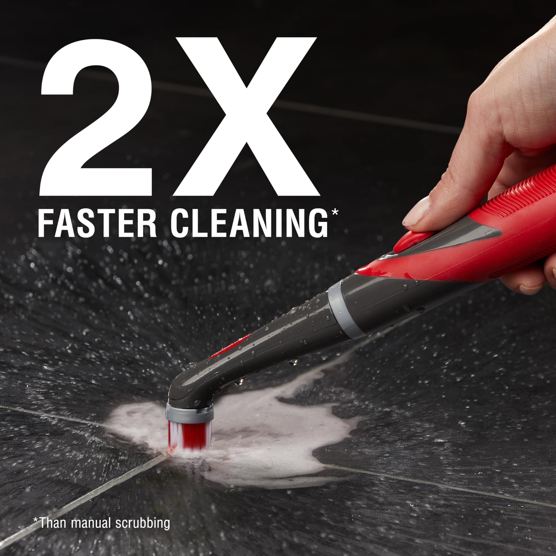 Rubbermaid Reveal Power Scrubber, Grout & Tile Bathroom Cleaner, Shower Cleaner, and Bathtub Cleaner, Multi-Purpose Scrub Brush - Available at All In One Marketplace Canada
