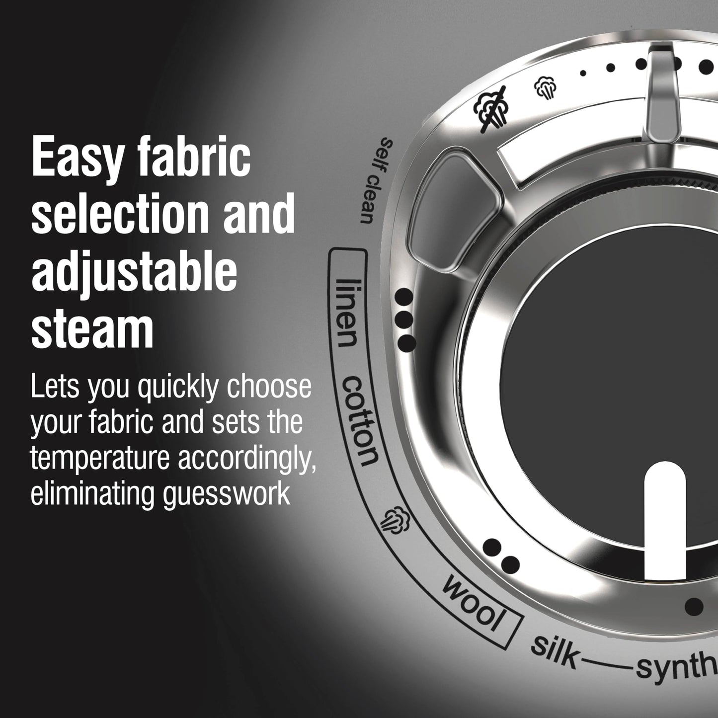 CHI Steam Iron for Clothes with 8’ Retractable Cord, 1700 Watts, 3-Way Auto Shutoff, 400+ Holes, Professional Grade, Temperature Control Dial, Titanium Infused Ceramic Soleplate, Silver (13106) CHI