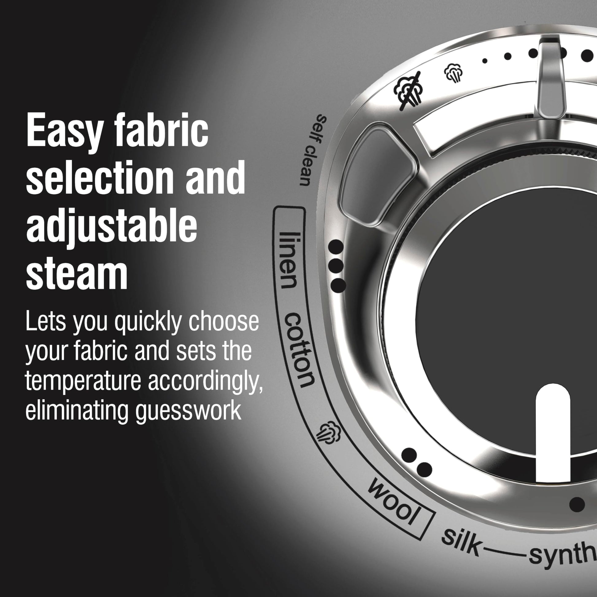 CHI Steam Iron for Clothes with 8’ Retractable Cord, 1700 Watts, 3-Way Auto Shutoff, 400+ Holes, Professional Grade, Temperature Control Dial, Titanium Infused Ceramic Soleplate, Silver (13106) CHI