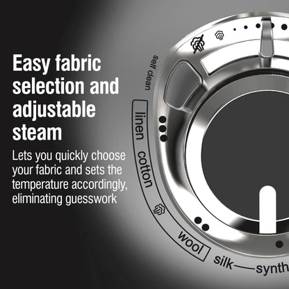 CHI Steam Iron for Clothes with 8’ Retractable Cord, 1700 Watts, 3-Way Auto Shutoff, 400+ Holes, Professional Grade, Temperature Control Dial, Titanium Infused Ceramic Soleplate, Silver (13106) CHI
