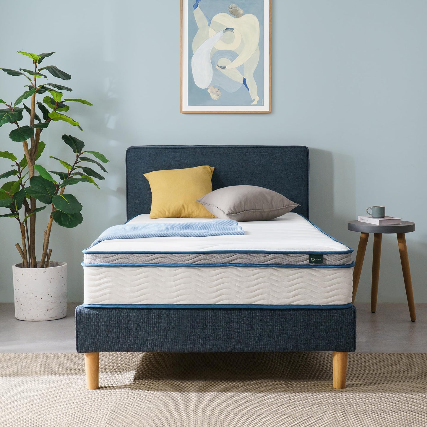 Zinus Twin Mattress - 10 Inch Foam & Spring Hybrid Mattress, Affordable Mattress, CertiPUR-US Certified Foam, Mattress in a Box, 10-Year Warranty, Twin Size Zinus