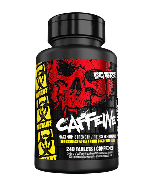 Mutant Caffeine - Maximum strength - 200mg caffeine equivalent - 240 tablets - Available at All In One Marketplace Canada