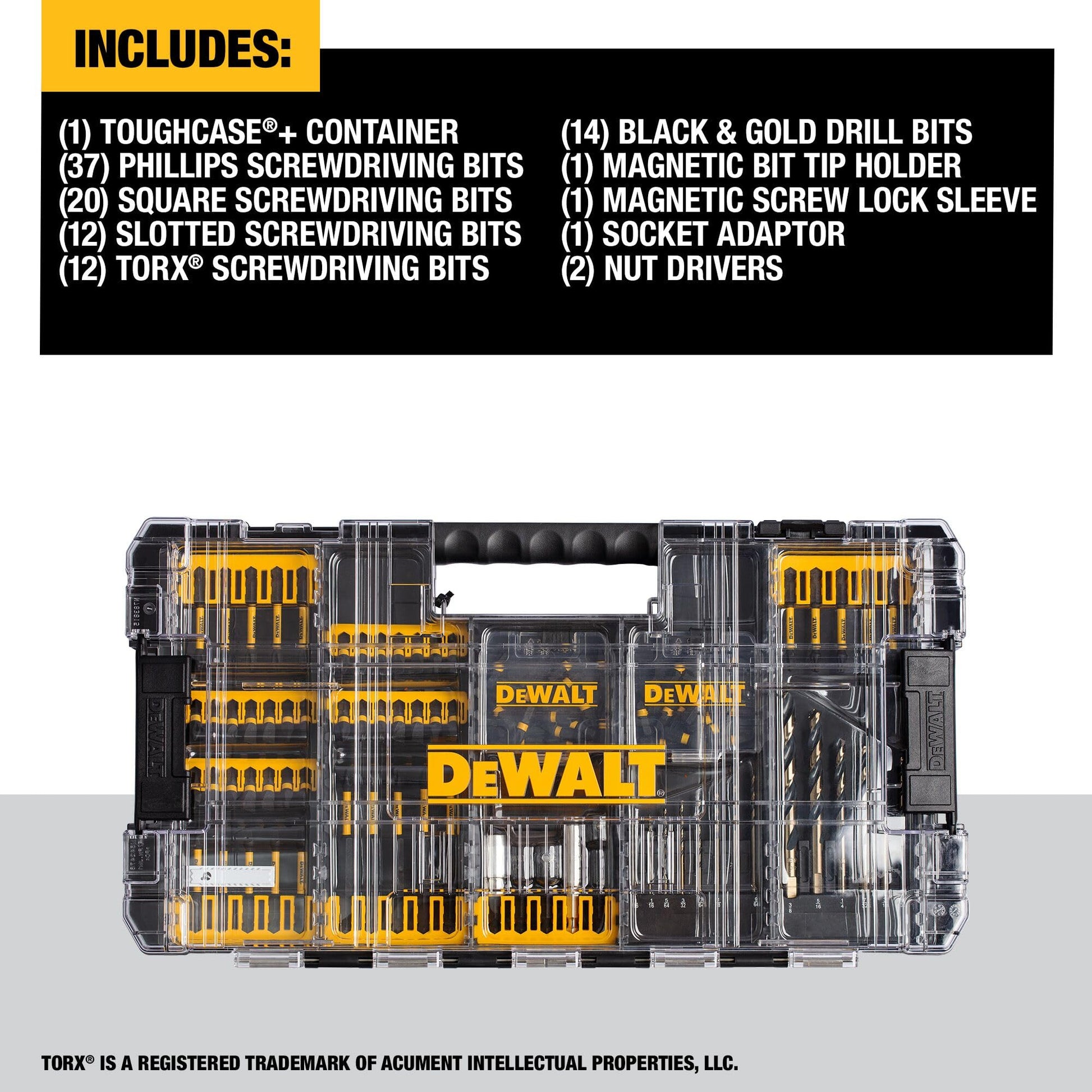 DEWALT FlexTorq 100-Piece Impact Driver Bit Set (DWANGFT100SET) - Available at All In One Marketplace Canada