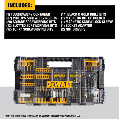 DEWALT FlexTorq 100-Piece Impact Driver Bit Set (DWANGFT100SET) - Available at All In One Marketplace Canada