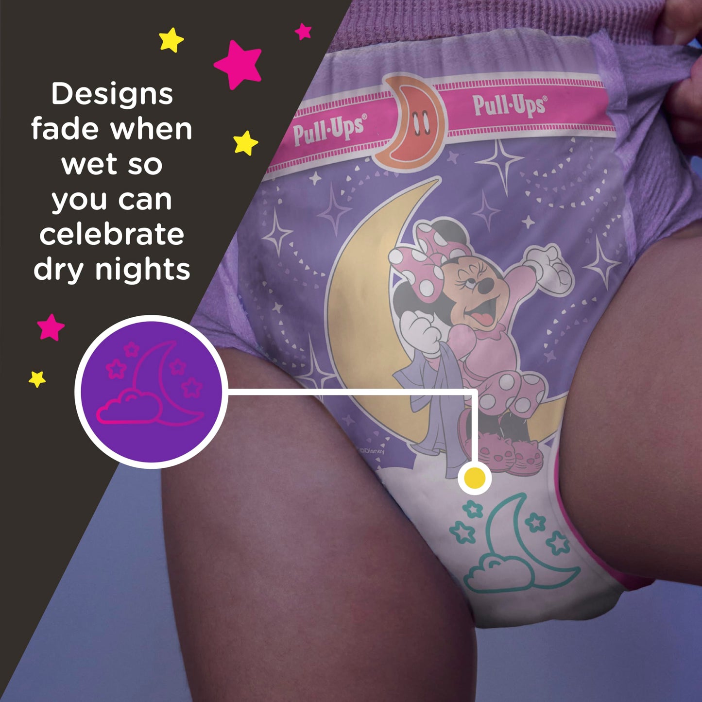Pull-Ups Girls' Night-Time Potty Training Pants, 4T-5T, 52 Ct, 50 lbs