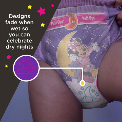 Pull-Ups Girls' Night-Time Potty Training Pants, 4T-5T, 52 Ct, 50 lbs