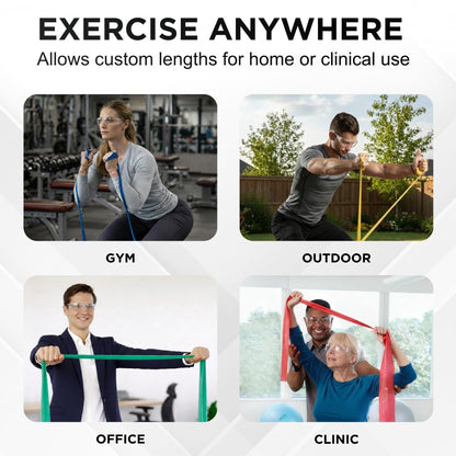 TheraBand Resistance Bands Set, Professional Non-Latex Elastic Band For Upper & Lower Body Exercise, Strength Training without Weights, Physical Therapy, & Pilates, Silver & Blue & Black, Advanced 🍁 All In One Marketplace Canada