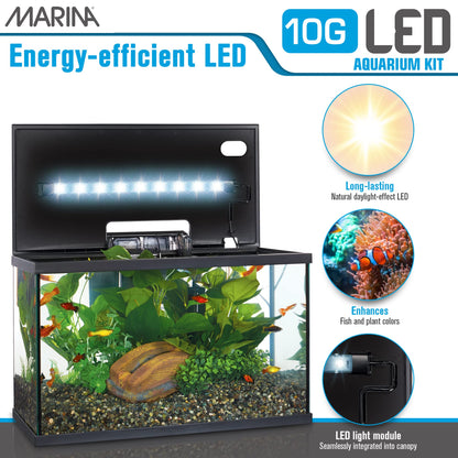 Marina LED Aquarium Kit, 10 Gallon, (15256A1) 🍁 All In One Marketplace Canada Marina