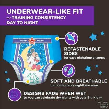 Pull-Ups Boys' Night-Time Potty Training Pants, 3T-4T, 108 Count Pull-Ups