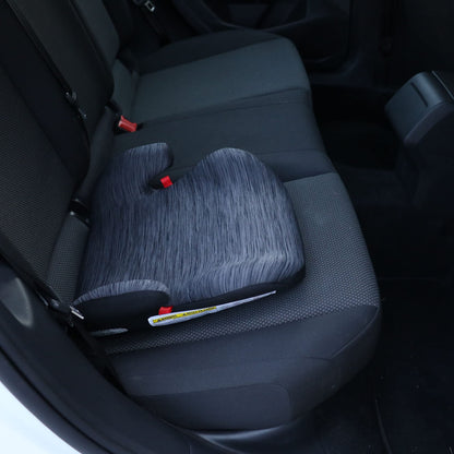 Bily No Back Booster Car Seat, Black/Grey Bily