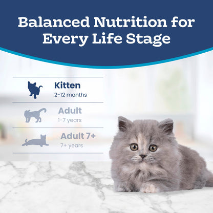 Blue Buffalo Tastefuls Chicken & Brown Rice Recipe Dry Cat Food for Kittens 2–12 Months, Real Chicken First, Deliciously Healthy Natural Kitten Food with DHA, Taurine, and Natural Ingredients, 3.1kg