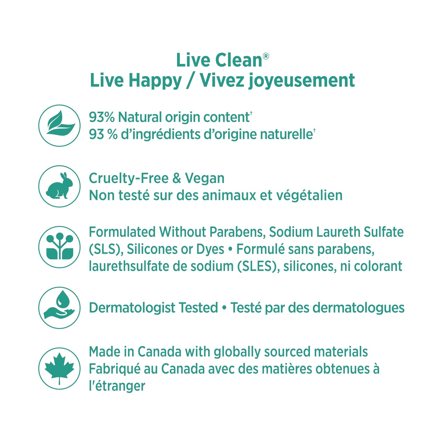 Live Clean Liquid Hand Soap, Soothing Vanilla Oatmeal, 500 mL, 4 Count (Packaging may vary) - Available at All In One Marketplace Canada