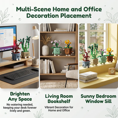 Loyratche 4 Pack Botanicals Cute Plants Building Set, 968PCS Flower Botanical Collection Building Toys for Home Office Décor Christmas Birthday Gifts 🍁 All In One Marketplace Canada