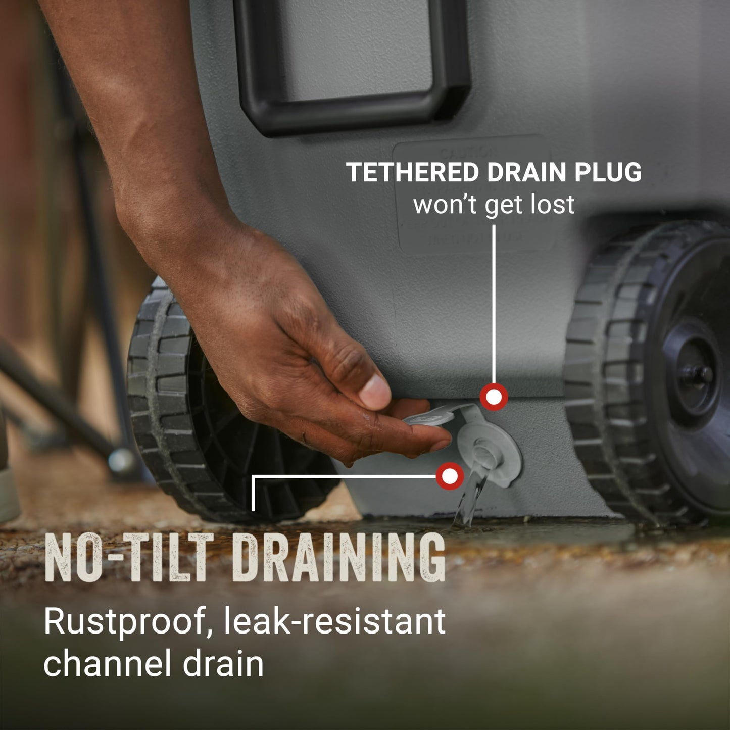 Coleman Classic Series 62-Qt Insulated Portable Cooler w/Heavy Duty Wheels, 58L Leak-Proof Wheeled Cooler w/ 101 Can Capacity, Keeps Ice for up to 5 Days, Great for Beach, Camping, Sports - Available at All In One Marketplace Canada