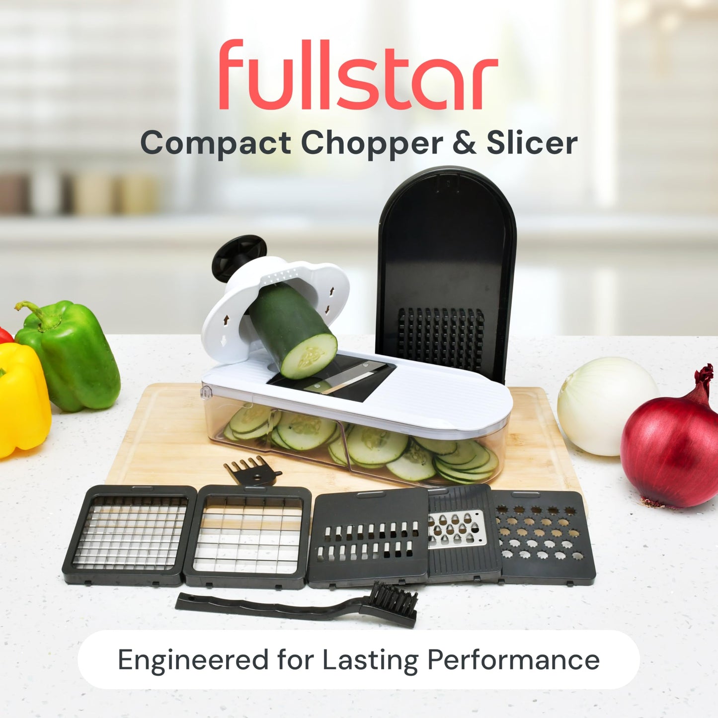 Fullstar Pro Core - Vegetable Chopper & Mandoline Slicer - 6 Blades