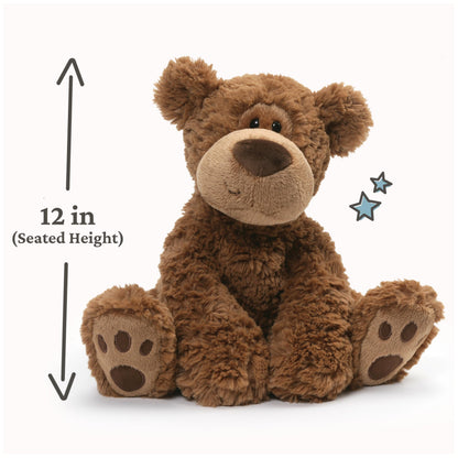 GUND Grahm Teddy Bear, Premium Stuffed Animal for Ages 1 and Up, Brown, 12”