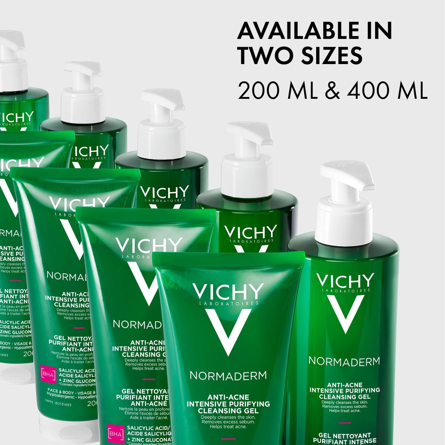 Vichy Anti-Acne Salicylic Acid Cleansing Gel, Normaderm Purifying Face Wash for Oily Skin, Acne Breakouts and Pores. Oil-free, Soap-Free, Non-Comedogenic, Hypoallergenic, Dermatologist Recommended - Available at All In One Marketplace Canada