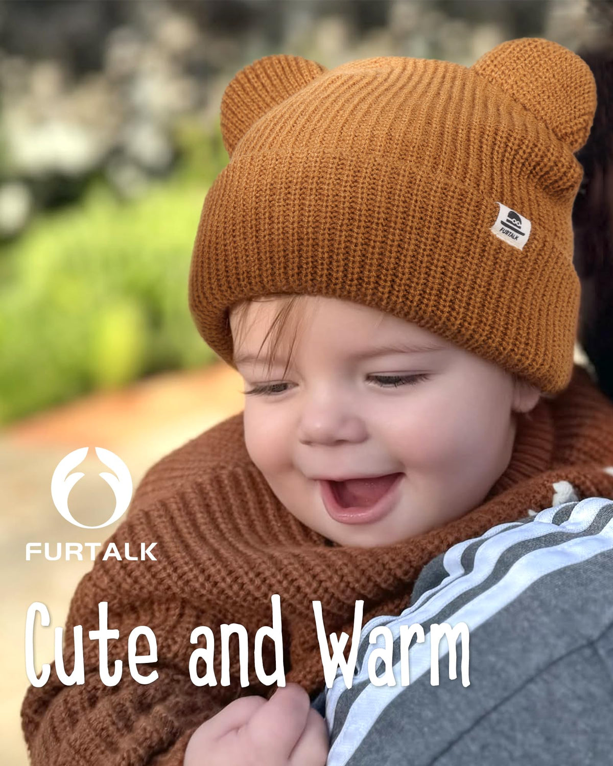 FURTALK Baby Beanie with Bear Ear Warm Knit Winter Hat for Infant Toddlers 🍁 All In One Marketplace Canada
